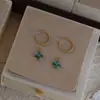 Brincos de Argola em Forma de C com Agulha de Prata Banhados a Ouro Real 18K Luxo Acessível Brincos Simples Elegantes Brincos Versáteis da Moda Personalizados