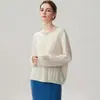 Camisa Base de Tricô Jacquard Torcido, Suéter Casual Solto Simples, Novo Estilo de Outono, Suéter de Cashmere com Gola V Totalmente Torcido para Mulheres