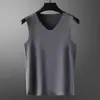 Chaleco Térmico Sin Costuras para Hombre, Camiseta Interior Ajustada Engrosada de Terciopelo para Hombre, Chaleco Superior Térmico Elástico para Otoño e Invierno