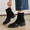 Botas Martin Peludas para Mujer 2026 Botas Elásticas Elegantes Populares de Este Año Venta Caliente Botas Cortas de Otoño/Invierno Botas Adelgazantes para Mujer