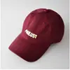 Bordado de Letras Color Sólido Top Suave Gorra de Béisbol Unisex Moda de Pareja Tendencia Versátil Protección Solar Estilo Coreano Gorra de Pico