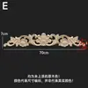 Decalques de Escultura em Madeira Dongyang Estilo Europeu Acessórios para Móveis Flores para Portas de Madeira Escultura Fina Decalques para Portas de Armário Flores para Cabeceiras Decalques de Madeira Maciça Decoração
