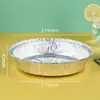 Bandeja de Papel de Aluminio Engrosado, Papel Especial para Freidora de Aire, Bandeja para Barbacoa, Bol de Papel de Aluminio, Papel de Silicona para Hornear, Bandeja de Papel de Aluminio de Grado Alimenticio