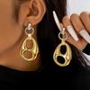 Pendientes Transfronterizos Europeos y Americanos Nueva Moda Textura CCB Línea Dorada Juego de Cinco Piezas Pendientes Colgantes Elegantes Pendientes