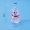 Figuras de Muñeco de Nieve Navideño Luminosas Transfronterizas, Accesorios de Decoración DIY para Paisajes Nevados, Adornos de Escritorio para Micro-Paisajes