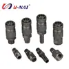 Conector Rápido de Bloqueo Automático Tipo C Estilo Japonés para Manguera de Aire, Macho y Hembra, Múltiples Especificaciones, Adecuado para Herramientas Neumáticas y Accesorios de Bomba de Aire