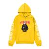 Sudadera con capucha para hombre de otoño e invierno con forro polar y estampado de anime japonés Jujutsu Kaisen, top versátil casual de corte holgado