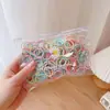Nuevas Gomas Elásticas de Goma de Alta Elasticidad para Niñas Que No Dañan el Cabello, Anillos para Pulgar de Bebé, Accesorios para el Cabello de Niñas, Accesorios para la Cabeza con Anillos Pequeños para Niños al por Mayor