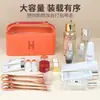 2022 Bolsa de Higiene Pessoal Casual Bolsa de Cosméticos Grande Capacidade Impermeável e à Prova de Poeira Bolsa de Armazenamento Portátil de Mão Bolsa de Lona Off-White