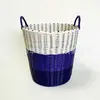 Fornecedor de Cestas de Lavanderia Plásticas Trançadas para Roupas e Brinquedos, Cestas de Armazenamento de Roupas para Banheiro, Cestas de Roupas Sujas de Imitação de Rattan