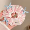 Laço de Cabelo de Renda Doce, Scrunchie de Luxo Estilo Coreano, Laço de Cabelo Extra-Grande para Coque, Corda de Cabelo para Rabo de Cavalo, Acessório de Cabelo