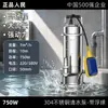 Bomba sumergible de acero inoxidable 304 para uso doméstico, resistente a la corrosión, alto levantamiento, alto flujo, doble propósito para limpieza y drenaje (De la gente)