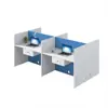 Gabinete de Archivo de Tres Niveles Móvil para Oficina de Piso, Ignífugo, Tres Cajones, Combinación de Escritorio con Pantalla, Gabinete Móvil