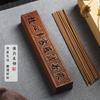 Caja Mini de Incienso de Palo de Rosa, Quemador de Incienso, Estilo Zen Vintage de Madera Aromaterapia Palo de Rosa Hueco Soporte para Incienso