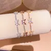 Pulsera Colgante Mariposa de Circonita Super Brillante Lujo Ligero Moda de Alta Gama Exquisito Anillo de Mano Dulce Versátil Nicho Joyería de Mano para Mujeres