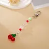 Encanto Creativo Nuevo de Acrílico Transparente con Forma de Estrella de Cinco Puntas para Bolso Colgante para Teléfono Ins de Nicho Colgante de Llavero de Cereza