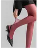 Meia-calça Vermelha Feminina Fosca Ano do Coelho Primavera Outono e Inverno Benmingnian Leggings Roupa Externa Leggings Apertadas Modeladoras
