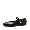 Zapatos coreanos chic de una sola capa para mujer 2024 primavera y otoño Dongdaemun retro extremadamente simples combinan con todo zapatos de palabra Mary Jane