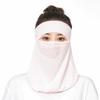 Producción y procesamiento de mascarilla solar con máscara Mascarilla de malla transpirable de seda de hielo para mujer Mascarilla facial para el cuello para exteriores, para montar en bicicleta, mascarilla antipolvo