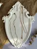 Porta-Retrato de Gesso Estilo Europeu Suporte de Exibição de Joias Armazenamento de Colares Bandeja para Fotos Exibição de Joias Brincos Anel Adereços