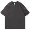 Camiseta de Manga Corta de Algodón Puro de Peso Pesado 300g con Logo, Algodón Grueso de 300g, Camiseta Base Unisex, Cuello Redondo de Verano