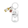Abridor de botellas de cerveza Destornillador Llave Llavero de acero inoxidable Colgante personalizable DIY Modelo Nuevo Transfronterizo Temu