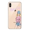 Adecuado para Funda de Teléfono Móvil Iphone15 Exportación Xsmax Moda Pintado a Mano Funda de Niña
