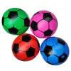Comércio exterior impressão pvc futebol brinquedos infláveis 9 polegadas bola de melancia inflável grossa atacado 22cm futebol rotulagem raquete de couro