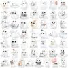 50 PIEZAS Pegatinas Lindas de Fantasma Pequeño para Acuarela para Diario Botella de Agua Maleta Decoración Impermeable DIY Troqueladas Venta al por Mayor Transfronteriza