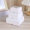 Caja de Papel Tiandi Transfronteriza con Ventana Caja de Papel Kraft Caja de Regalo Cuadrada para Jabón Hecho a Mano Caja de Empaque para Dulces Polvo Alimenticio