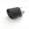 80-101ak Fibra de Carbono Garganta Trasera Cubierta Trasera de Acero Inoxidable Tubo de Escape de Coche Modificación Boquilla Trasera Decoración Suministros Universal
