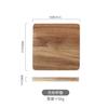 Posavasos de Madera de Acacia Estilo Japonés para Uso en el Hogar, Adecuados para Tazas de Té de Vidrio, Vasos de Agua, Tazas de Café y Tazas Grandes, Aislantes del Calor y Anti-Quemaduras