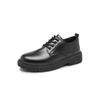 Zapatos de cuero estilo británico para hombre, suela gruesa que combina con todo, altura aumentada, traje de negocios informal, botas Martin, zapatos Derby, zapatos de pie ancho, zapatos de moda.
