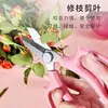Tijeras de Podar Multifuncionales para Recorte de Flores, Tijeras de Podar de Acero Inoxidable Ahorradoras de Mano de Obra Doméstica, Especiales para Jardinería y Floricultura