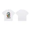 Camiseta clássica BAPE com estampa de camuflagem, cabeça de macaco, 100% algodão, gola redonda, manga curta, estilo japonês, corte solto, top moderno