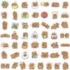 50 Adesivos Capivara Capivara Desenho Animado Infantil Adesivos Graffiti Copo de Água Adesivos de Mala em estoque