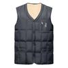 Chaleco de algodón para hombre de mediana edad con forro polar, ropa interior térmica, chaleco holgado de talla grande para otoño e invierno