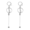 Chaveiro Colorido DIY Chaveiro com Contas de Metal Pingente para Bolsa de Chaves Cor Metálica Gradiente de Cor