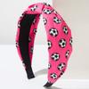 Novos acessórios de cabelo esportivos da Amazon Hot da moda, estampa simples de futebol, vigor juvenil, personalizados e combinados