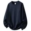 Sudadera de marca moderna con cuello redondo, ropa de trabajo personalizada con logo impreso, uniforme escolar, sudadera casual versátil de retazos con cuello redondo para hombre