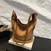 Bolsa de ombro feminina, nova moda outono e inverno 2024, bolsa transversal, fosca, grande capacidade, bolsa tote, bolsa feminina