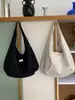 Bolso de Lona Simple de Gran Capacidad Estilo Coreano 2026 Verano Nuevo Bolso de Hombro Tote de Lunares Bolso de Axila Casual para Ropa de Trabajo