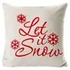 Cojín de sofá de lino europeo Amazon Funda de almohada Jit festiva transfronteriza Temu Funda de almohada de Navidad personalizada