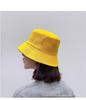 Chapéu de Pescador Feminino Verão Bordado Dupla Face Chapéu de Proteção Solar Primavera & Outono Bonito Estilo Coreano Chapéu de Sol com Aba Chapéu Bacia Transfronteiriço