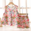 Vestido Camisola de Verano para Niñas Falda de Algodón Seda para Bebé Traje de Falda Floral para Niños Falda para Niños 2025 Nuevo Estilo
