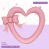 Globos huecos en forma de corazón con lazo transfronterizos en colores sólidos mate para decoración de escenas del Día de San Valentín y cumpleaños, venta al por mayor