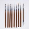 Lápiz japonés para dibujo de uñas, línea floreciente, lápiz marrón transparente, herramienta de pintura para principiantes, lápiz de dibujo de fototerapia, traje
