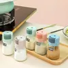 Salero Cuantitativo Caja de Condimentos Tarro de Condimentos para el Hogar en la Cocina Botella Sellada a Prueba de Humedad Control de Sal Conjunto Combinado de Control de Cantidad Salero