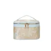 Nova Bolsa de Maquiagem Portátil Estilo Nacional Chinês Grande Capacidade Bordada Caixa de Armazenamento para Skincare Bolsa de Higiene Pessoal Portátil de Viagem Feminina