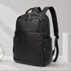Mochila executiva masculina de couro genuíno de grande capacidade, portátil para passeios e viagens, disponível para fornecimento direto transfronteiriço e em estoque